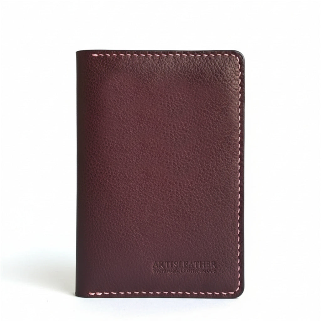 Handmade Italian Leather Passport Holder – Premium MBOX Leather Travel Wallet| Minimalist Travel Accessory