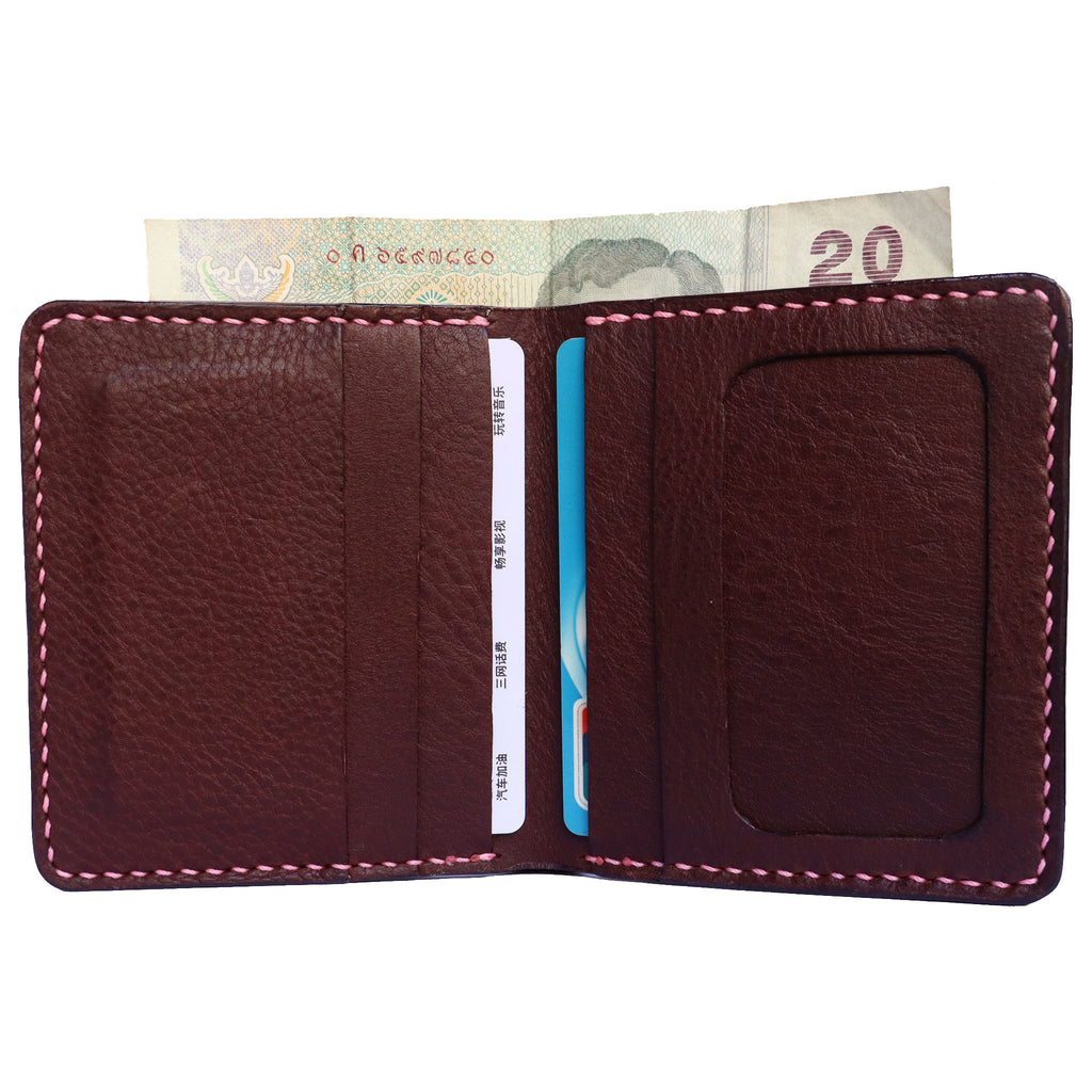 handmade italian mbox leather bifold wallet brown
Artisleather