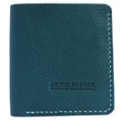 handmade italian mbox leather bifold wallet Blue
Artisleather