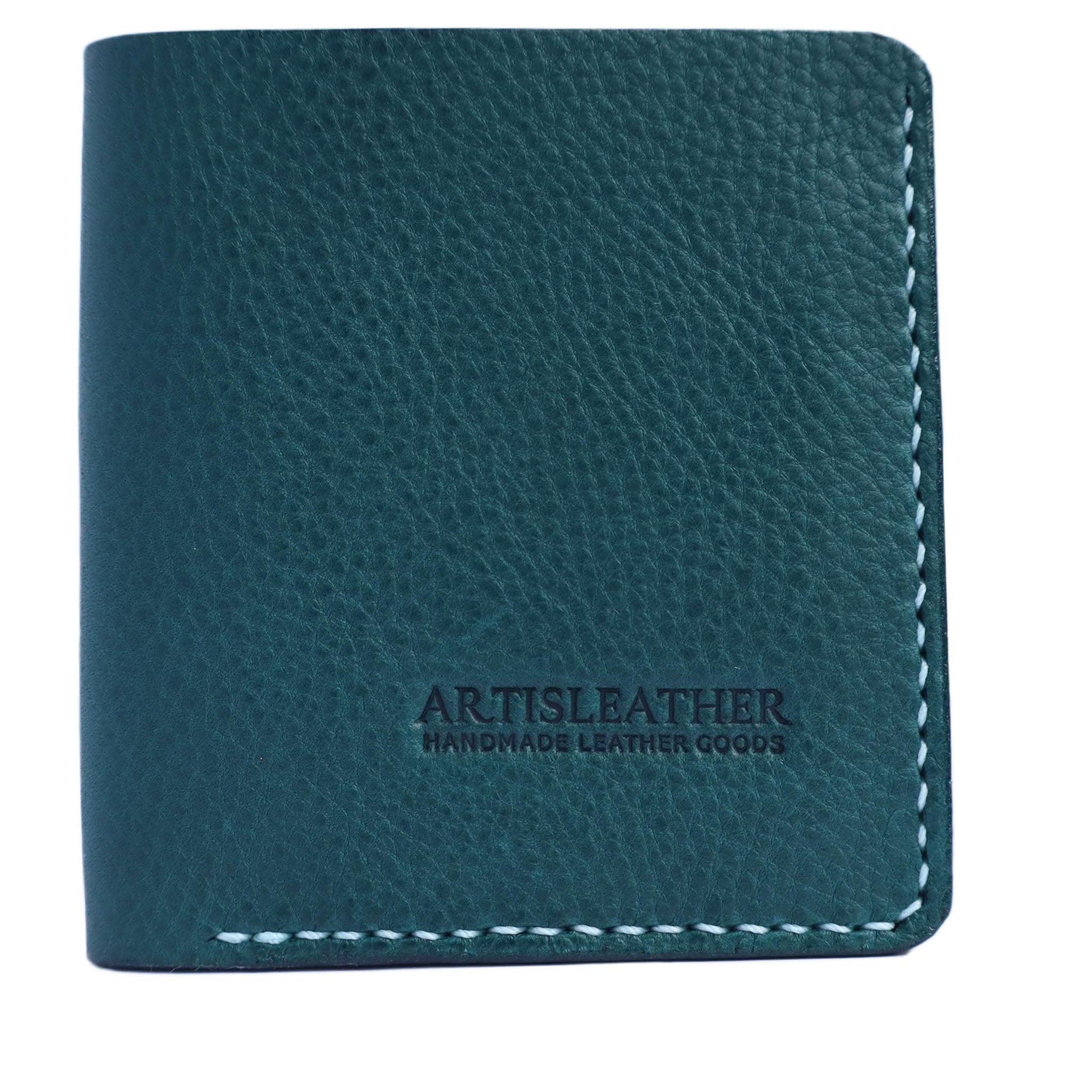 handmade italian mbox leather bifold wallet Blue
Artisleather