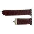 Premium Handmade Leather Apple Watch Strap - Italian MBOX Veg-Tan Leather & Unique Metal Clasp