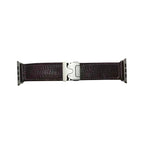 Premium Handmade Leather Apple Watch Strap - Italian MBOX Veg-Tan Leather & Unique Metal Clasp