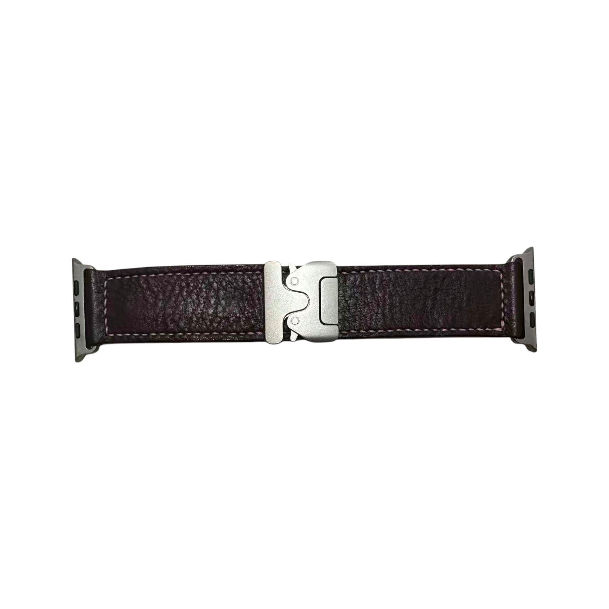 Premium Handmade Leather Apple Watch Strap - Italian MBOX Veg-Tan Leather & Unique Metal Clasp