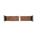 Premium Handmade Leather Apple Watch Strap - Italian MBOX Veg-Tan Leather & Unique Metal Clasp