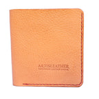 Handmade Italian MBOX Leather Wallet, Minimalist Bifold for Women | ARTISLEATHER