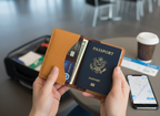 Handmade Italian Leather Passport Holder – Premium MBOX Leather Travel Wallet| Minimalist Travel Accessory