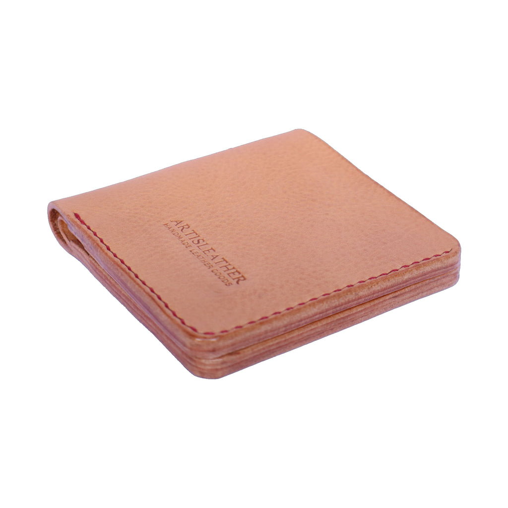 handmade italian mbox leather bifold wallet Beige
Artisleather