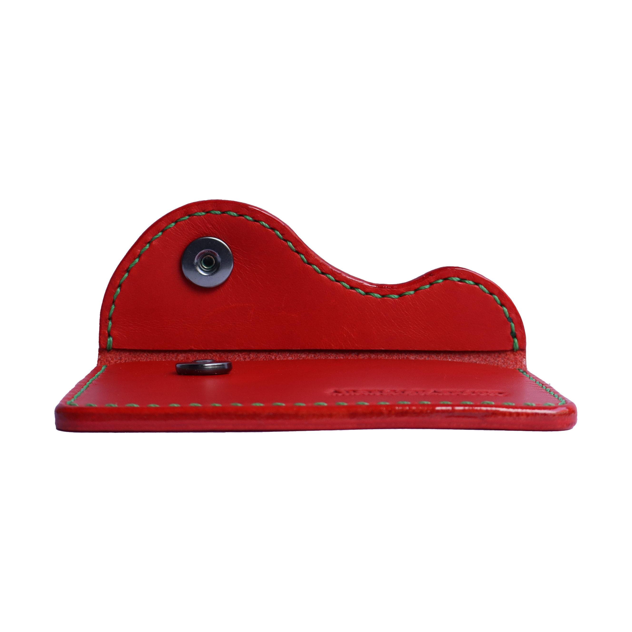 red italian buttero leather slim handcrafted card wallet