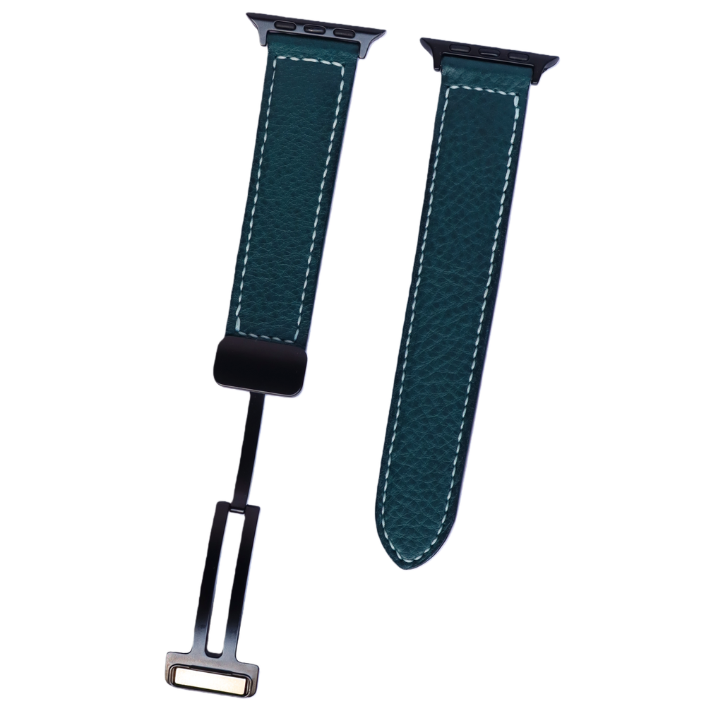 Luxury Italian MBOX Leather Apple Watch Band (Ortensia)
