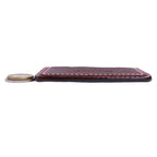 brown italian mbox leather handcrafted slim card holder