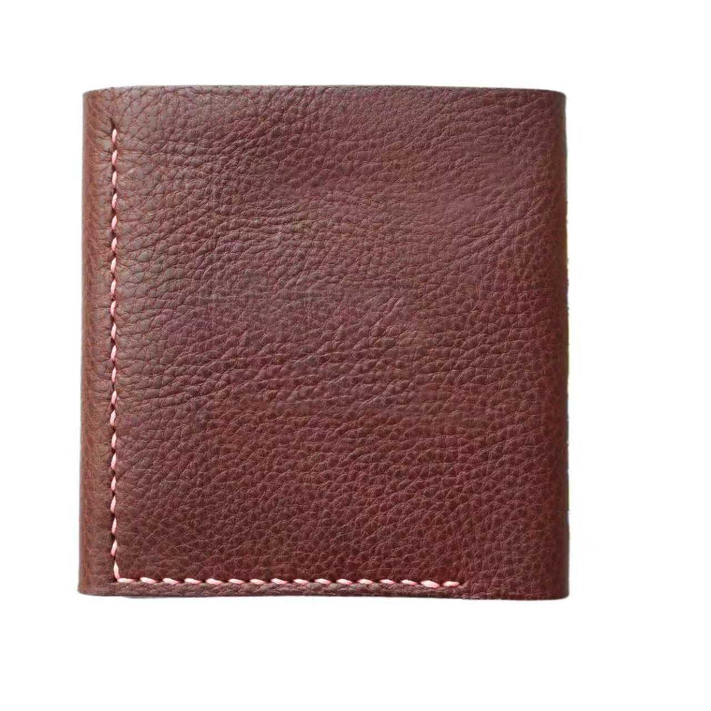 Handmade Italian Minerva Box Leather Mini Wallet – Compact Bi-fold Purse for Cards, Cash & Coins
