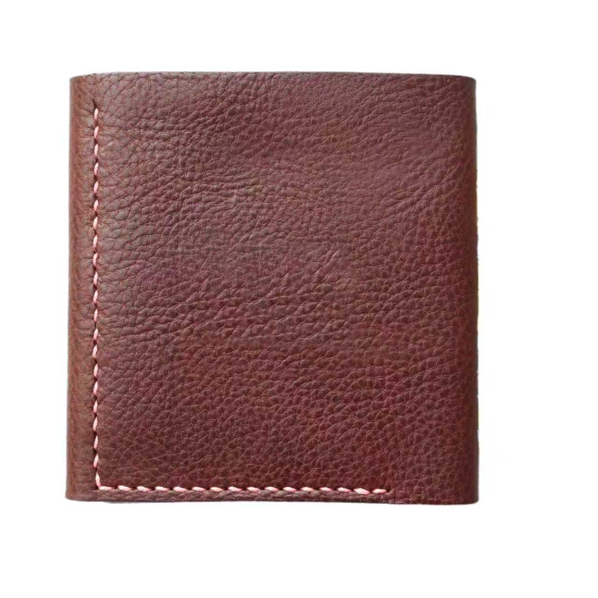 Handmade Italian Minerva Box Leather Mini Wallet – Compact Bi-fold Purse for Cards, Cash & Coins