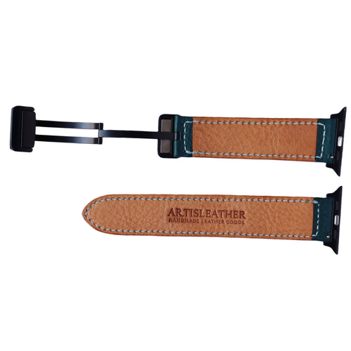 Artisanal Italy Leather Watch Band - Elegant Strap for Apple Watch Women