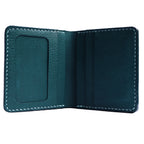 handmade italian mbox leather bifold wallet Blue
Artisleather