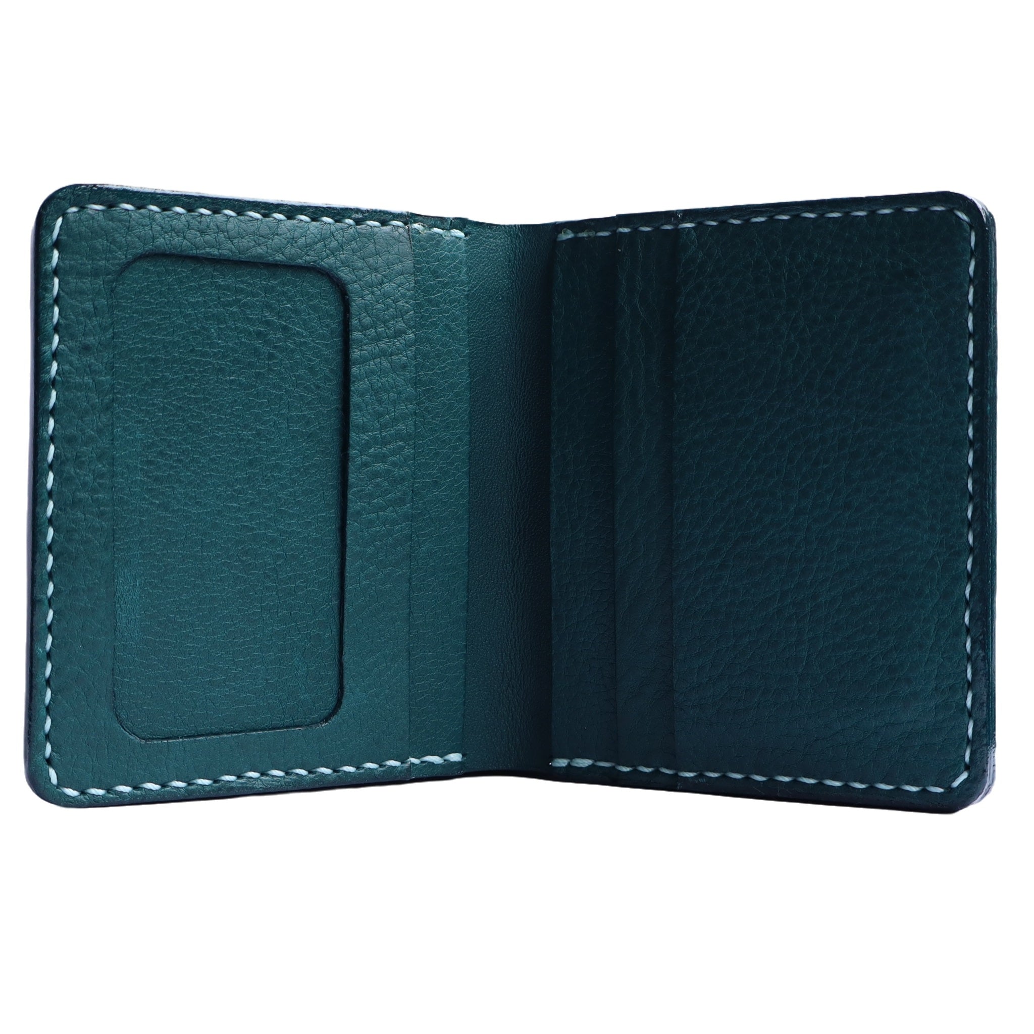 handmade italian mbox leather bifold wallet Blue
Artisleather