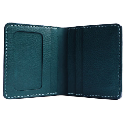 Handmade Italian MBOX Leather Wallet, Minimalist Bifold for Women | ARTISLEATHER