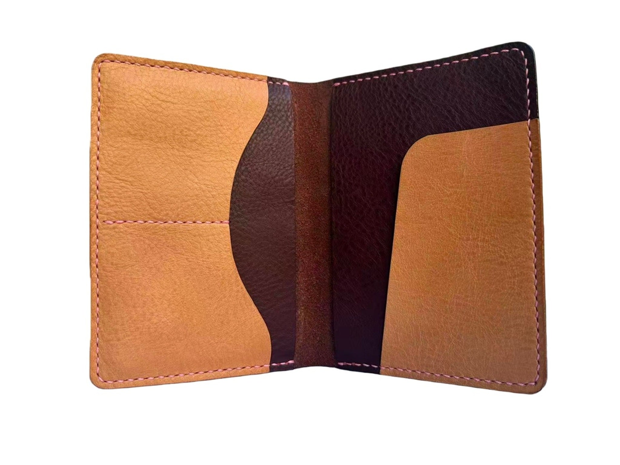 Handmade Italian Leather Passport Holder – Premium MBOX Leather Travel Wallet| Minimalist Travel Accessory