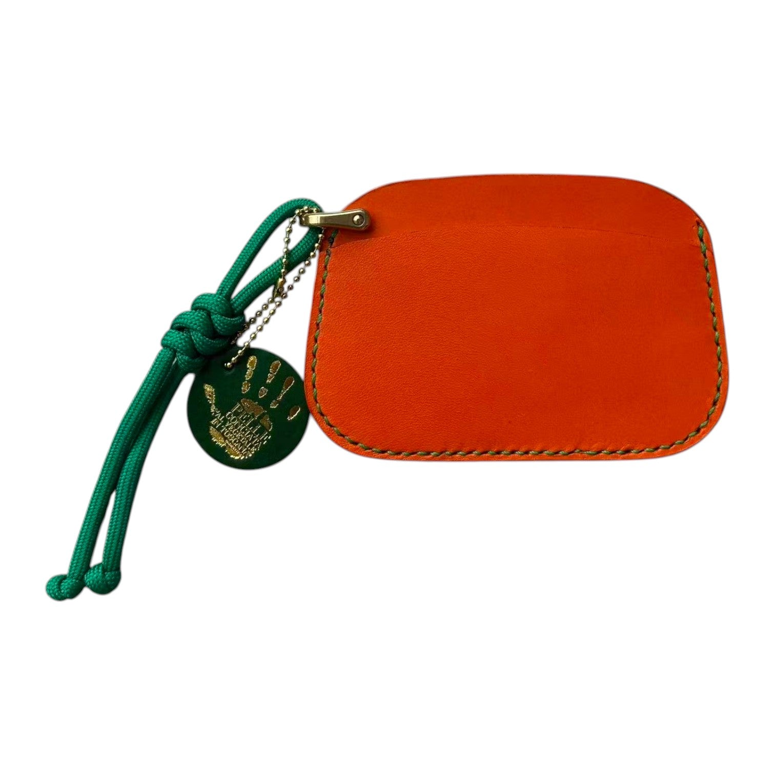Handmade Leather Card Holder Wallet with Lanyard | Contrast Stitch Card Sleeve | ARTISLEATHER