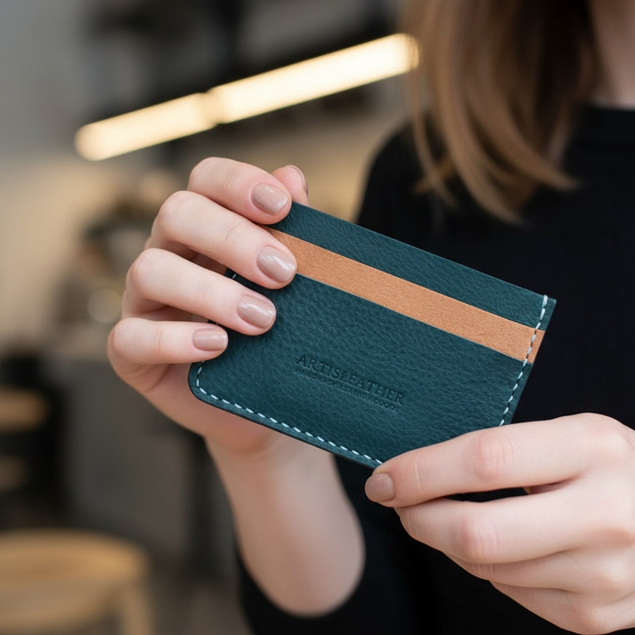 handmade italian mbox leather slim card holder
Artisleather