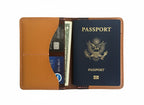 Handmade Italian Leather Passport Holder – Premium MBOX Leather Travel Wallet| Minimalist Travel Accessory