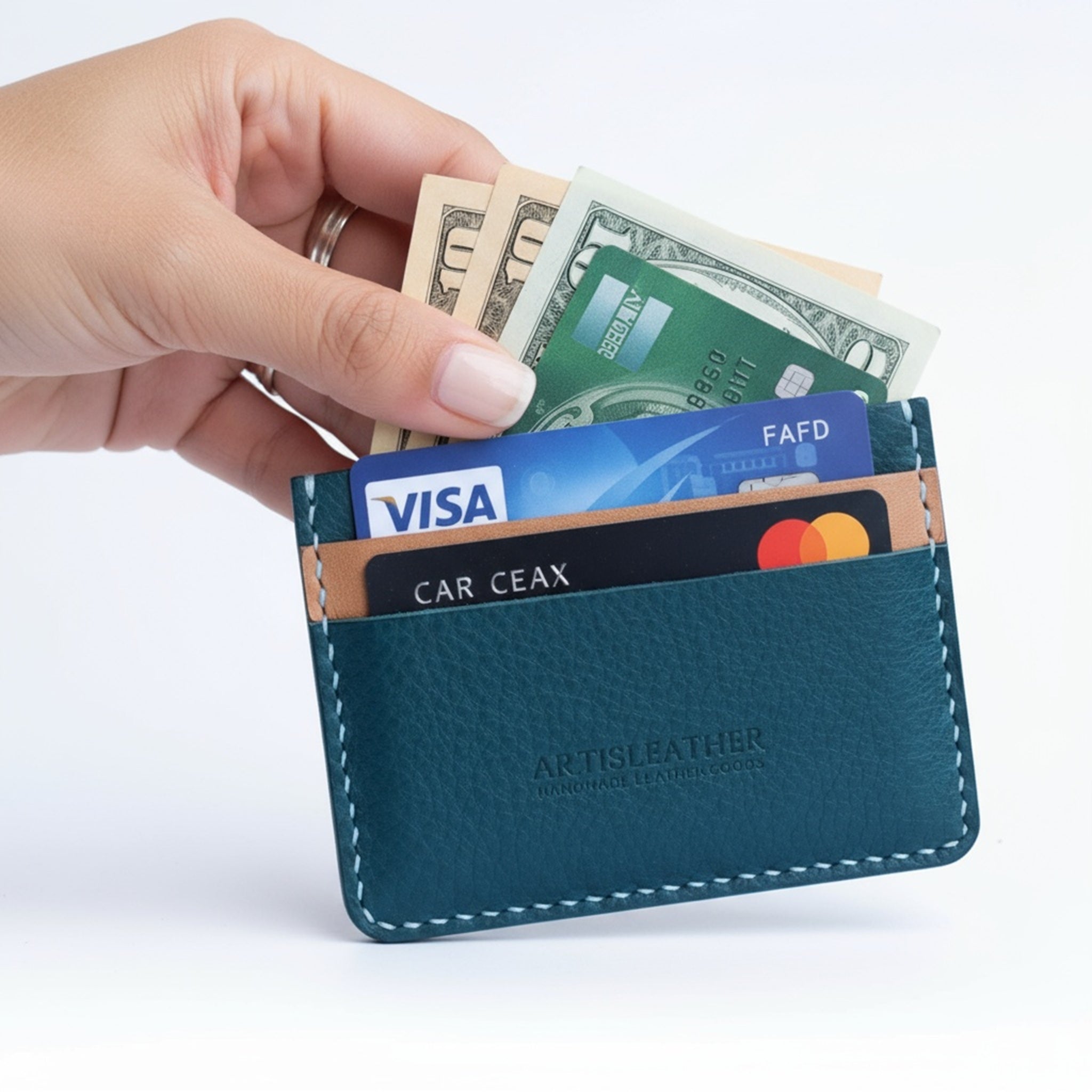 handmade italian mbox leather slim card holder
Artisleather
