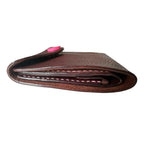 Handmade Italian Minerva Box Leather Mini Wallet – Compact Bi-fold Purse for Cards, Cash & Coins